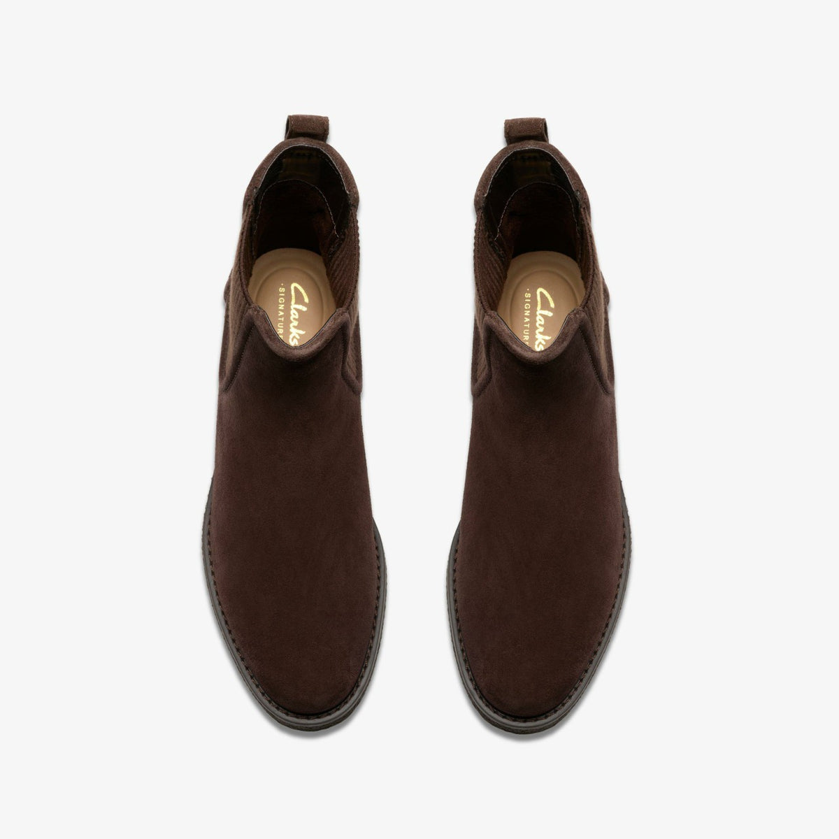 Nella Top Dark Brown Suede - Clarks Women