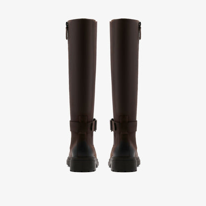 Orinoco 3 Tall Dark Brown Leather - Clarks Women