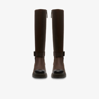 Orinoco 3 Tall Dark Brown Leather - Clarks Women