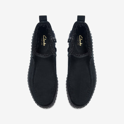 Torhill Cozy Black Warmlined Suede - Clarks Women