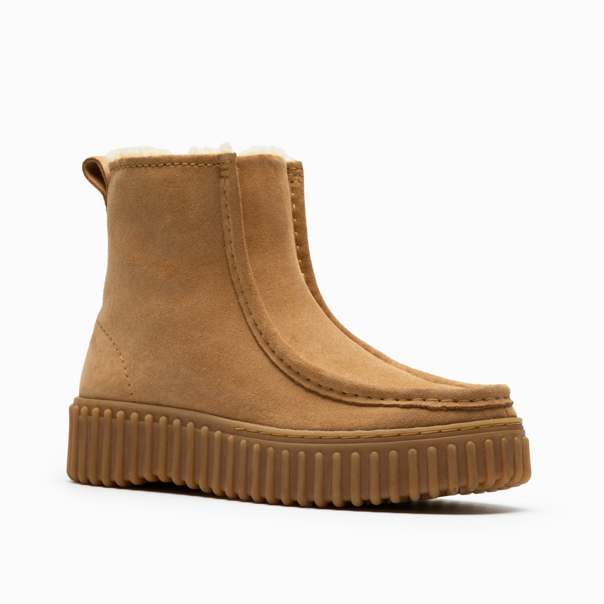 Torhill Cozy Light Tan Warmlined - Clarks Women