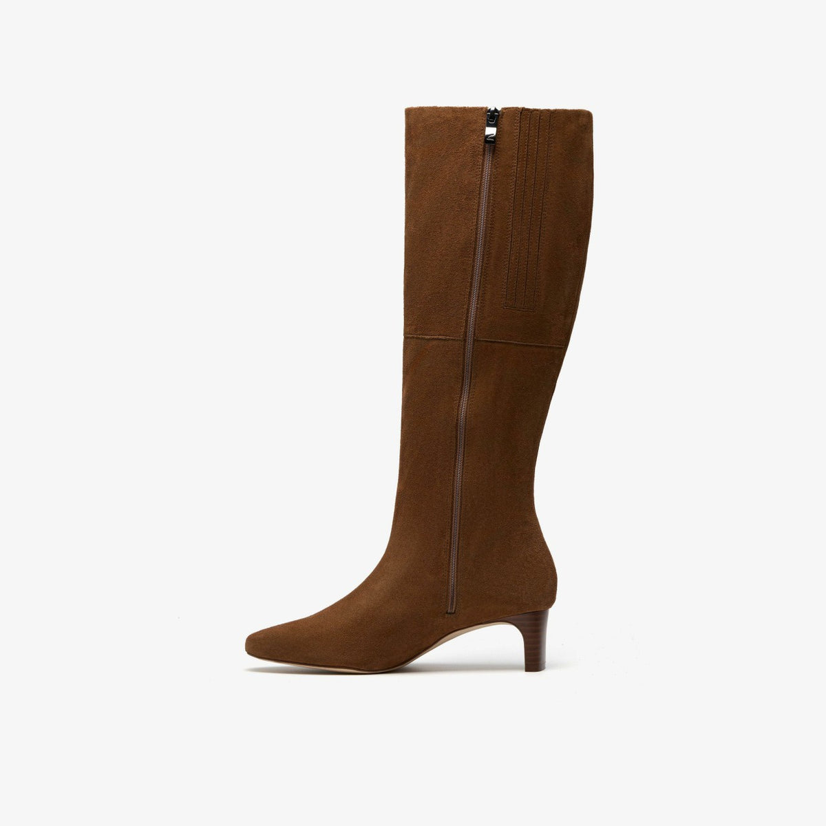 Edina Tall Walnut Suede - Clarks Women