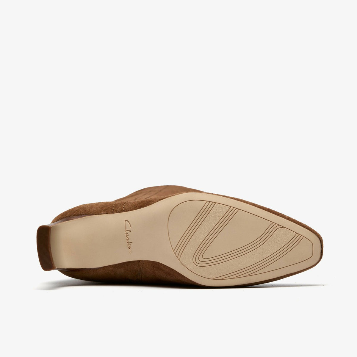 Edina Tall Walnut Suede - Clarks Women