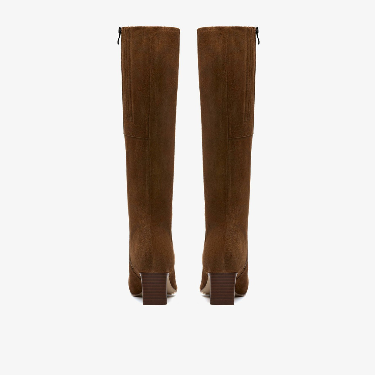 Edina Tall Walnut Suede - Clarks Women
