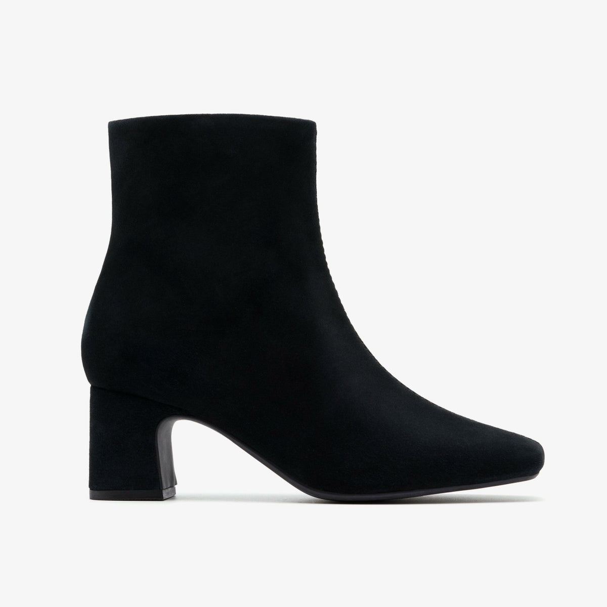 Fernie Zip Black Suede - Clarks Women