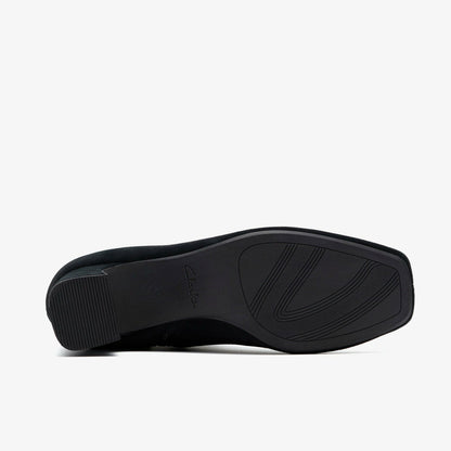 Fernie Zip Black Suede - Clarks Women