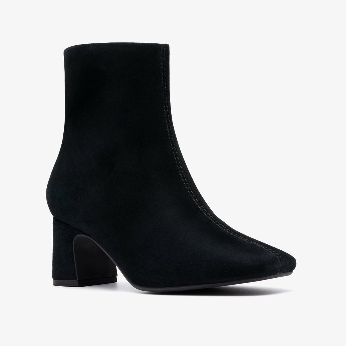 Fernie Zip Black Suede - Clarks Women