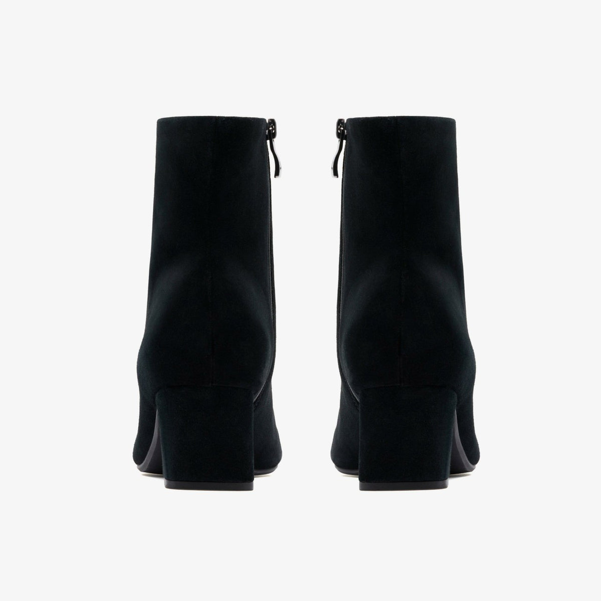 Fernie Zip Black Suede - Clarks Women