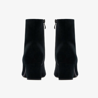 Fernie Zip Black Suede - Clarks Women