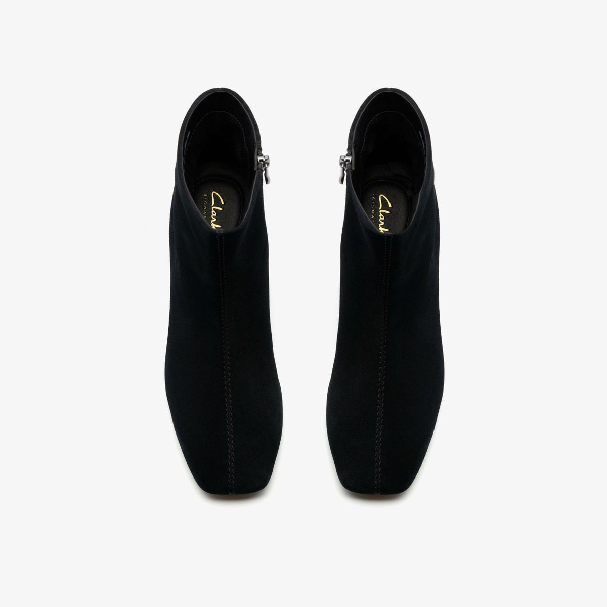 Fernie Zip Black Suede - Clarks Women