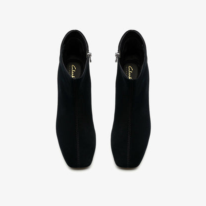 Fernie Zip Black Suede - Clarks Women