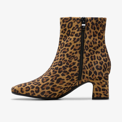 Fernie Zip Leopard Suede - Clarks Women