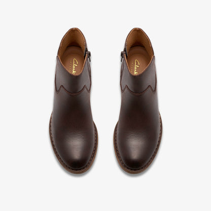 Kastela Top Brown Leather - Clarks Women