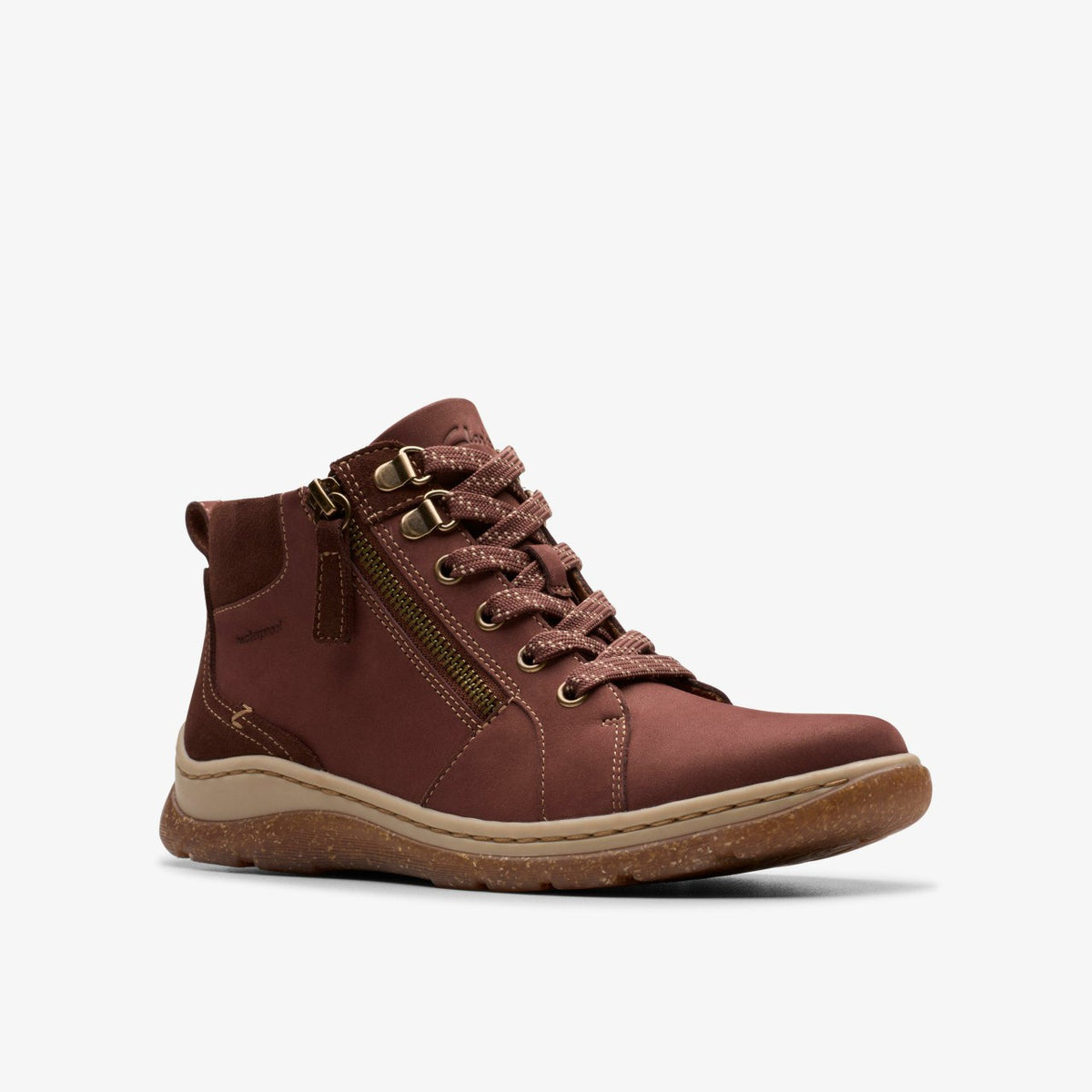 Orlene Top Waterproof British Tan Nubuck - Clarks Women