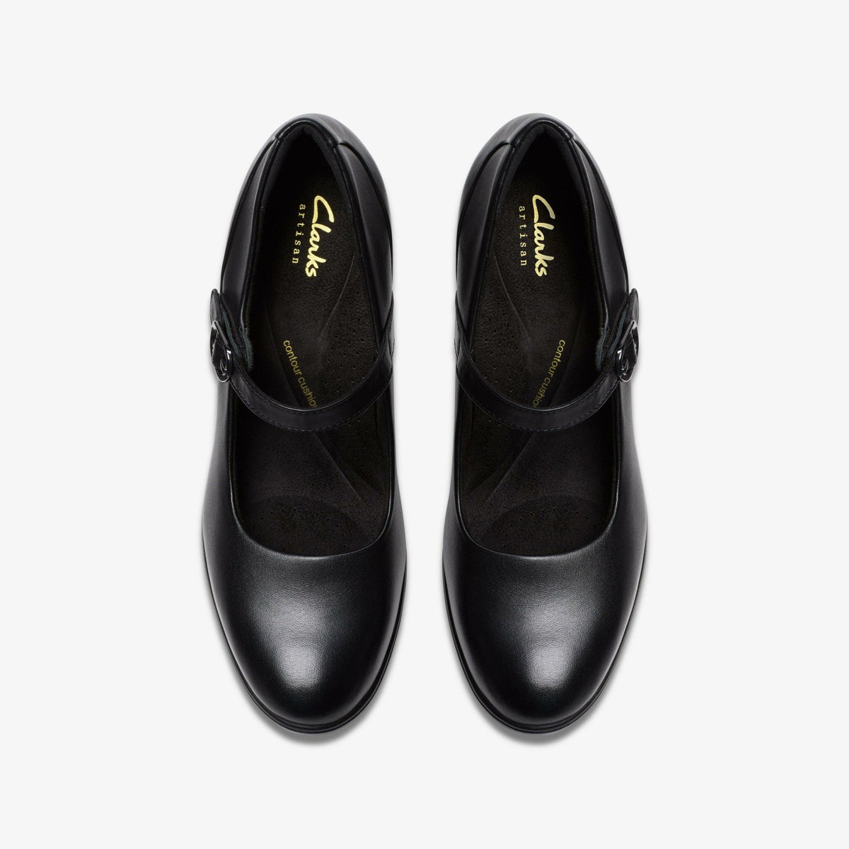 Shaya Jane Black Leather - Clarks Women