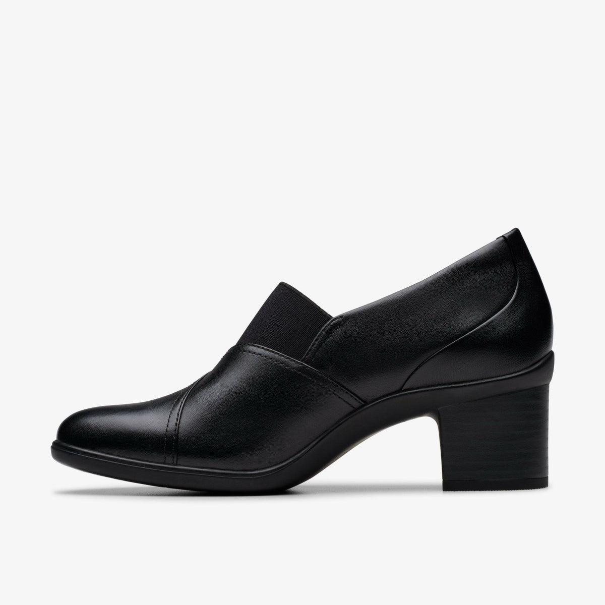 Shaya Tess Black Leather - Clarks Women