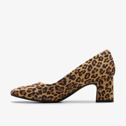Fernie Court Leopard Suede - Clarks Women