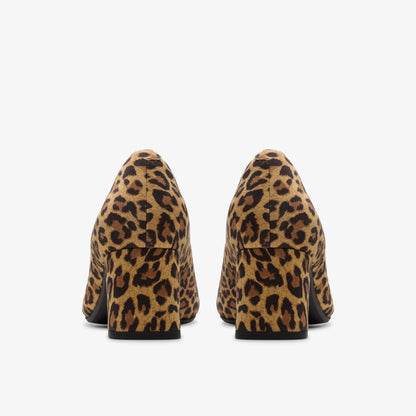 Fernie Court Leopard Suede - Clarks Women