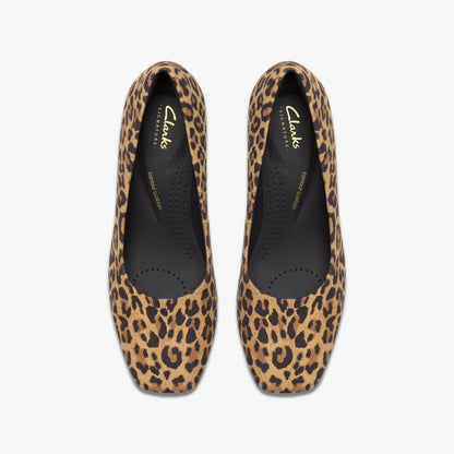 Fernie Court Leopard Suede - Clarks Women