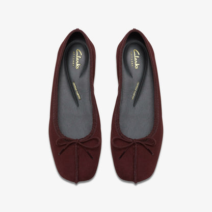 Freckle Ice Merlot Suede - Clarks Women