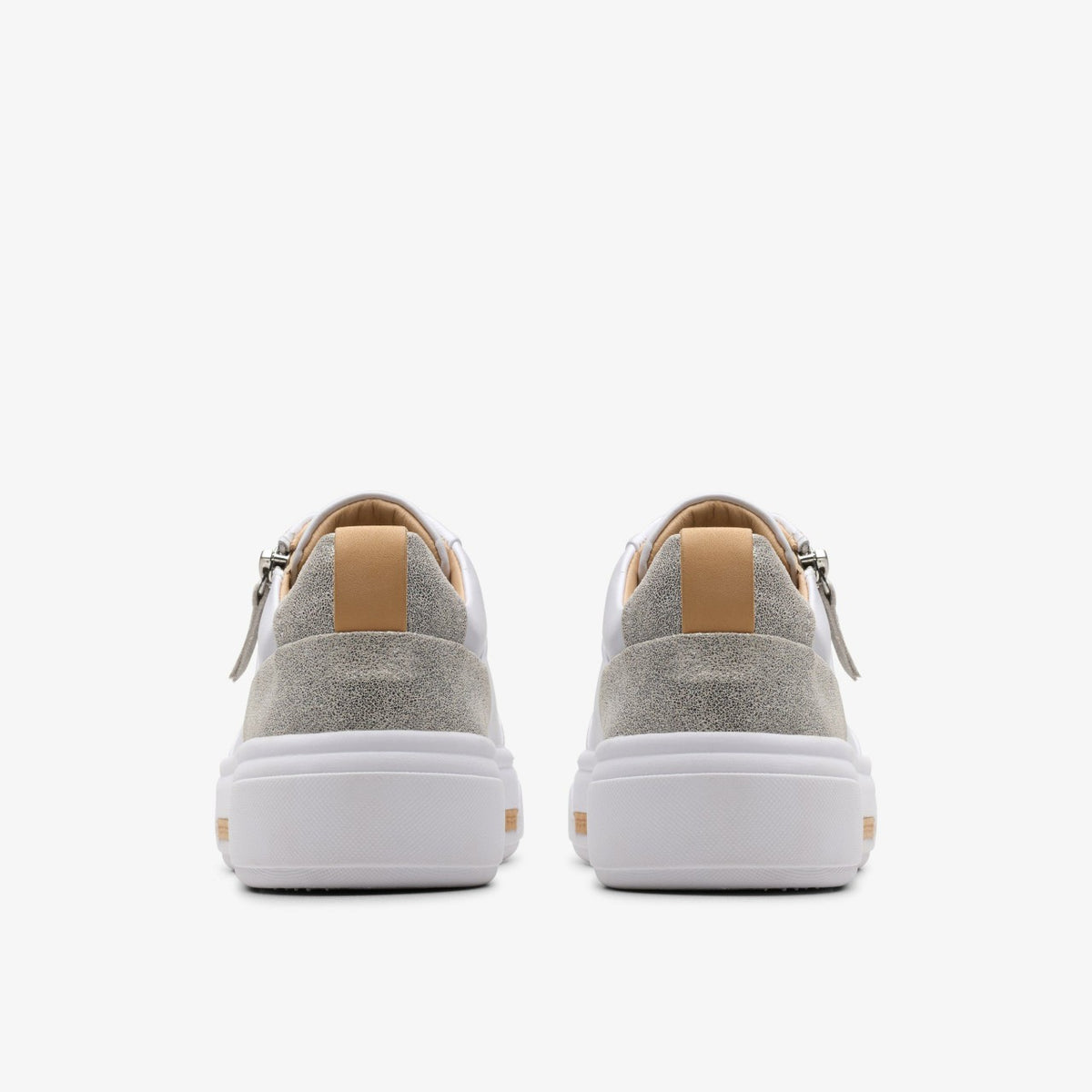Hollyhock Zip Silver Combination Leather - Clarks Women
