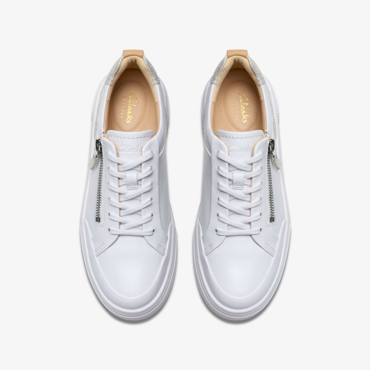 Hollyhock Zip Silver Combination Leather - Clarks Women