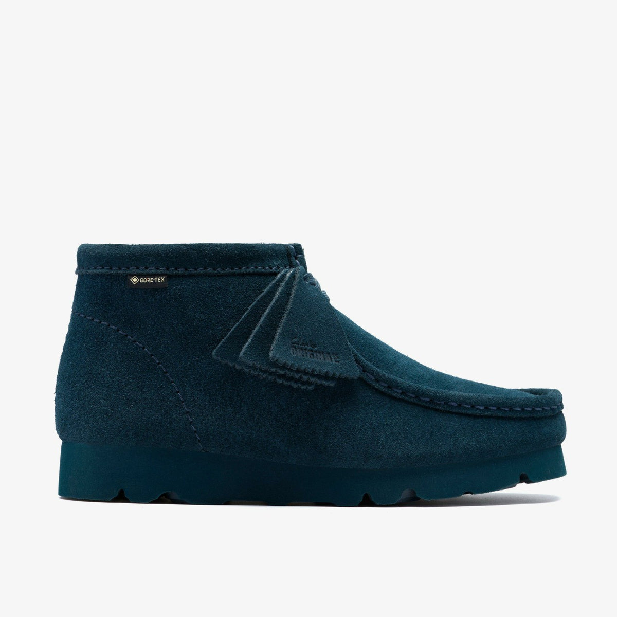 Wallabee Boot GORE-TEX Dark Teal Suede - Clarks Women