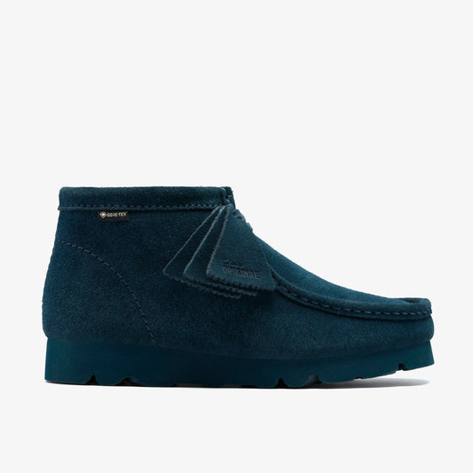 Wallabee Boot GORE-TEX Dark Teal Suede - Clarks Women