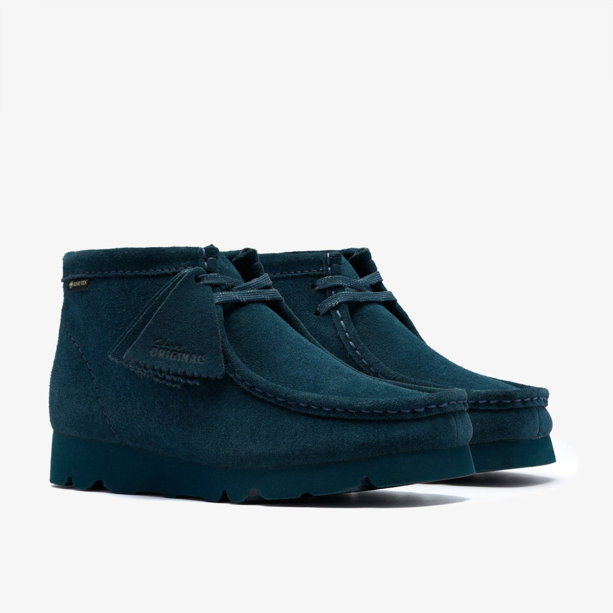 Wallabee Boot GORE-TEX Dark Teal Suede - Clarks Women