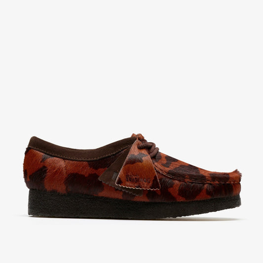 Wallabee Brown Cow Print - Clarks Women