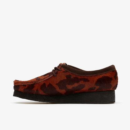 Wallabee Brown Cow Print - Clarks Women