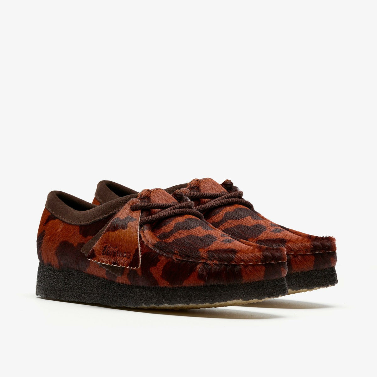 Wallabee Brown Cow Print - Clarks Women