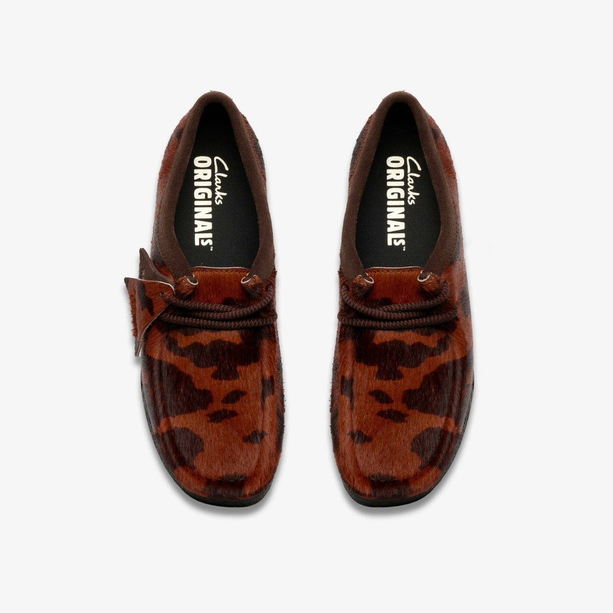 Wallabee Brown Cow Print - Clarks Women