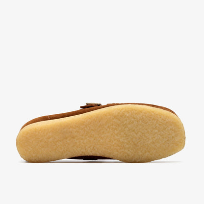 Wallabee T Bar Brown/Orange Suede - Clarks Women