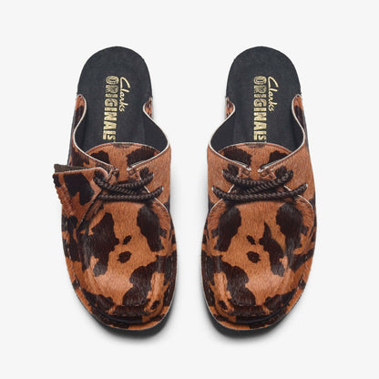 Desert Nomad Mule Brown Cow Print - Clarks Women