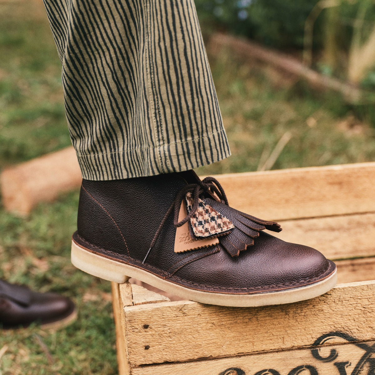 Desert Boot Brown Scotch Grain - Clarks Men