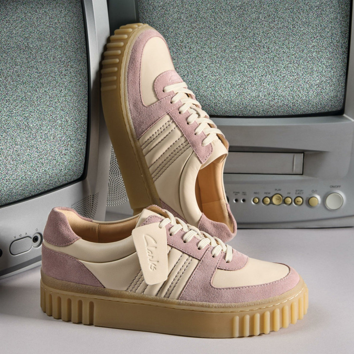 Mayhill Lace Light Pink Combination - Clarks Women