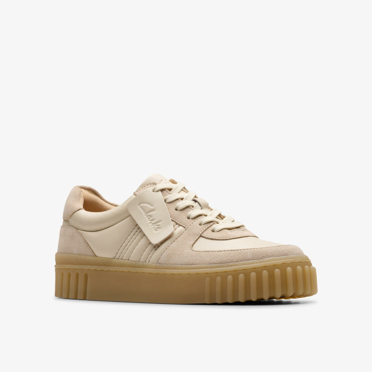Mayhill Lace Sand Combination Leather - Clarks Women