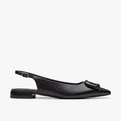 Sensa 15 Trim Black Leather - Clarks Women