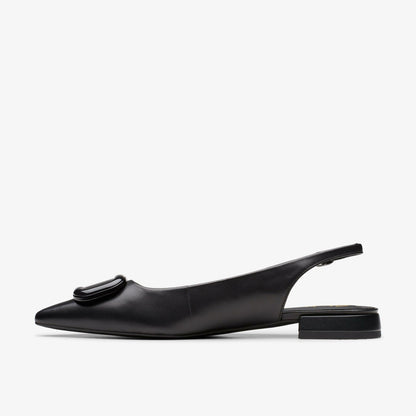 Sensa 15 Trim Black Leather - Clarks Women