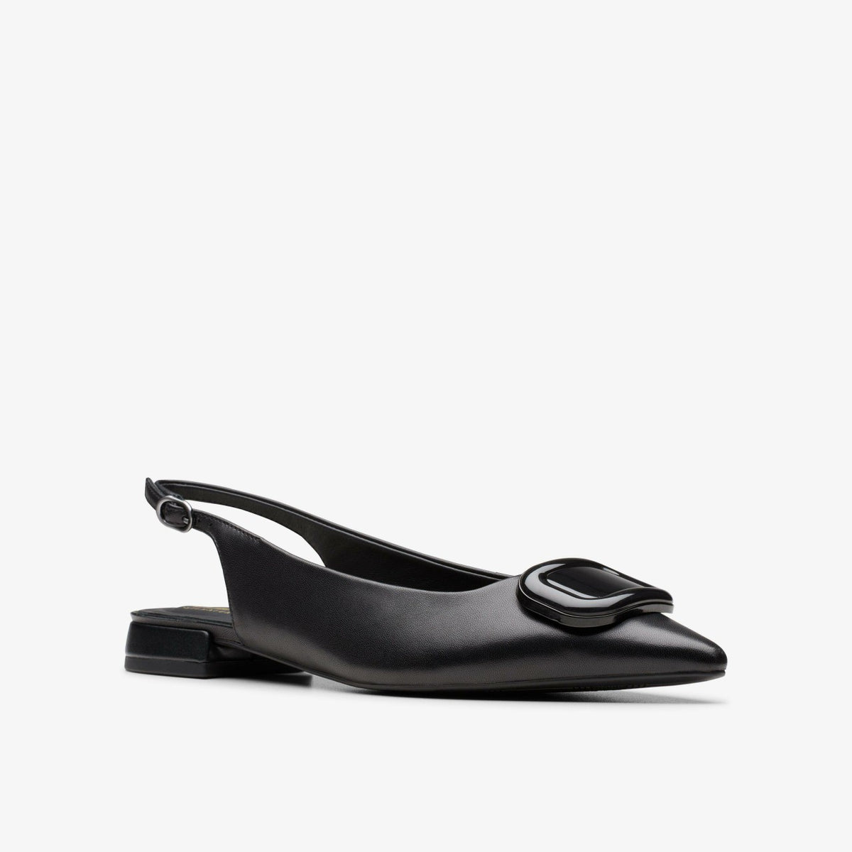 Sensa 15 Trim Black Leather - Clarks Women