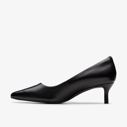 Zarey Court Black Leather - Clarks Women