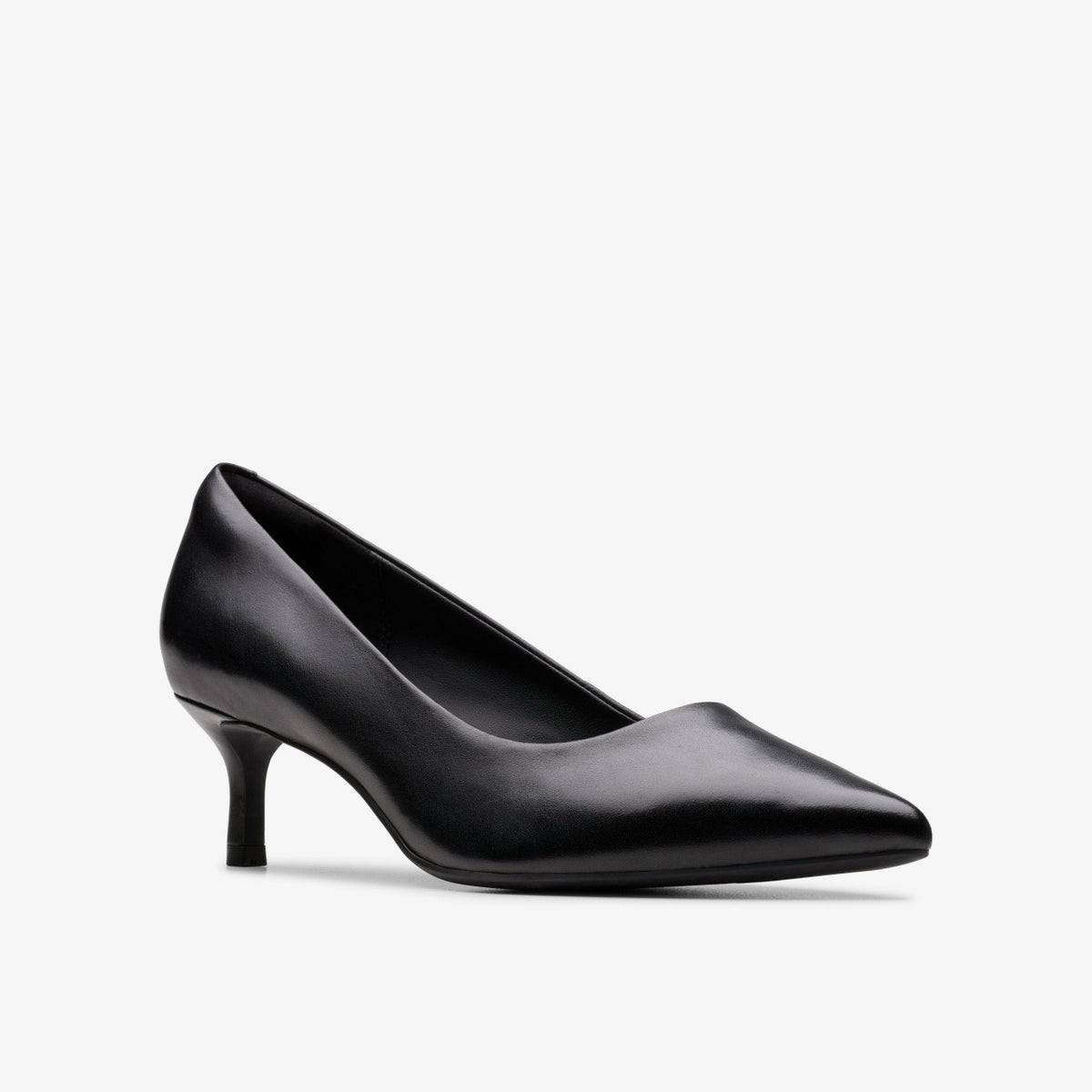 Zarey Court Black Leather - Clarks Women
