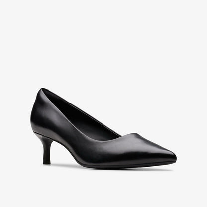 Zarey Court Black Leather - Clarks Women