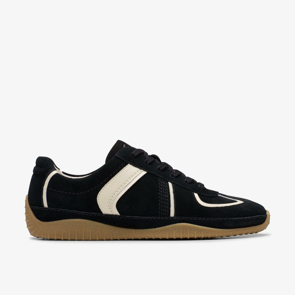 Meridor Lo Black Combination Suede - Clarks Women