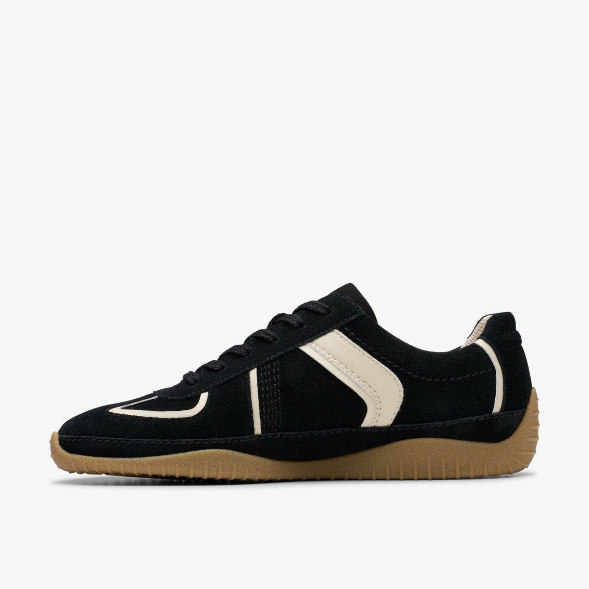 Meridor Lo Black Combination Suede - Clarks Women