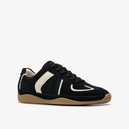 Meridor Lo Black Combination Suede - Clarks Women