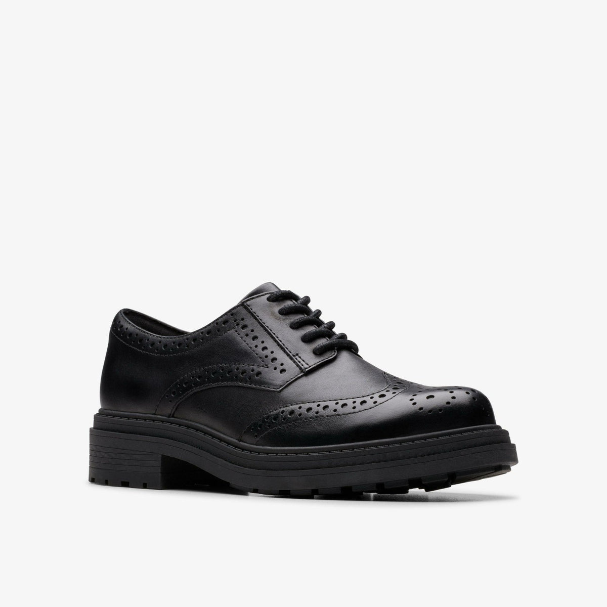 Orinoco3 Derby Black Leather - Clarks Women