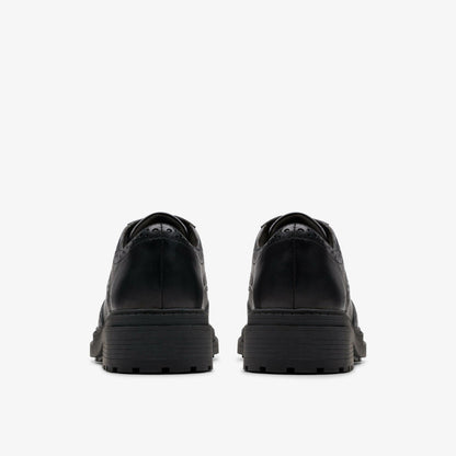 Orinoco3 Derby Black Leather - Clarks Women