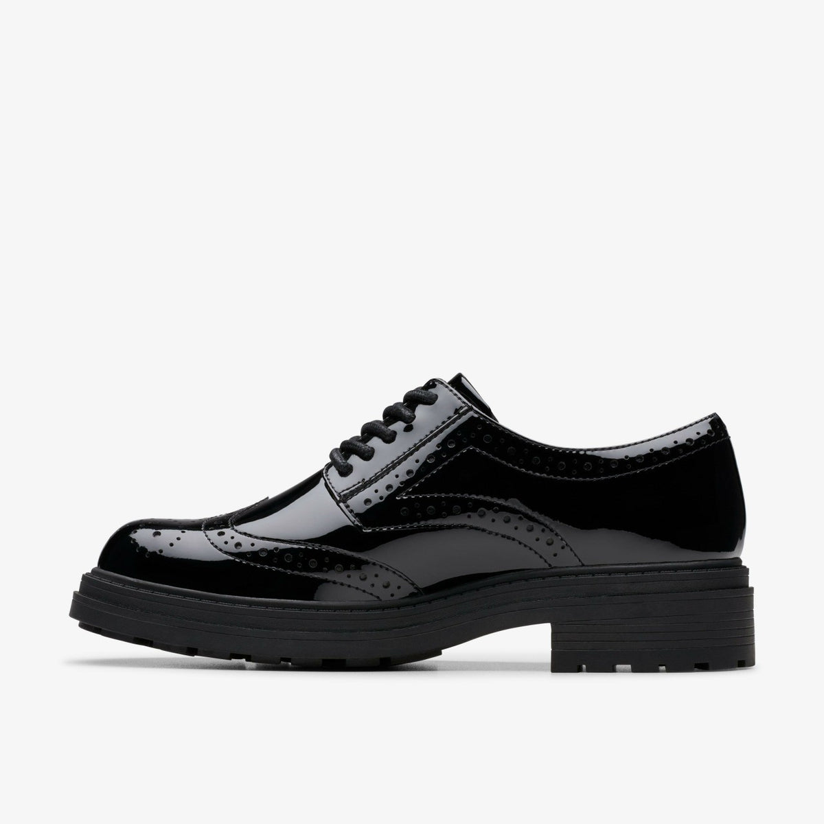 Orinoco3 Derby Black Patent - Clarks Women